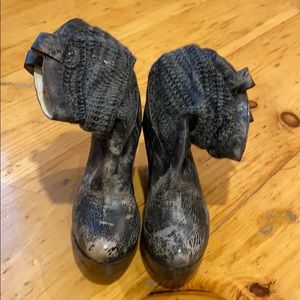 Bed Stu wedge booties.